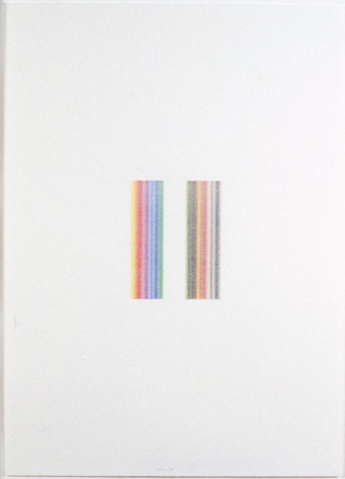 100 farbige Linien, eng, Faber-Castell Polychromos II [100 colored lines, compact, Faber-Castell Polychromos II]